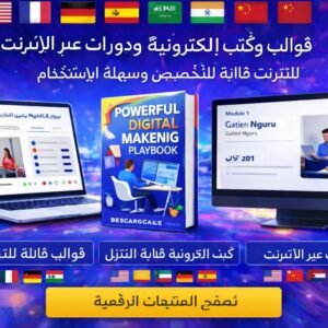 قالب موقع دورات عبر الإنترنت متعدد اللغات (الإصدار العربي) – المحتوى باللغة العربية