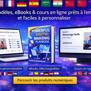 Multilingual Online Course Website Template (French Edition) - Contenu fourni en français