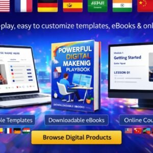 Multilingual Online Course Website Template (English Edition)